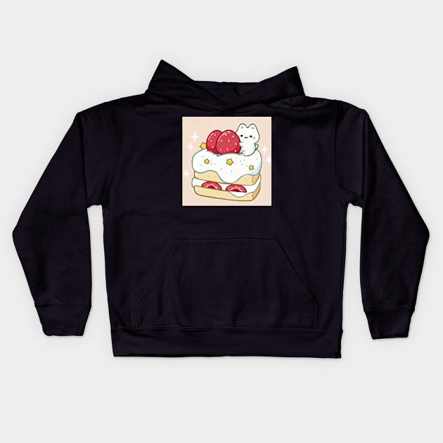 Yummy Cat Kids Hoodie by ericawid83